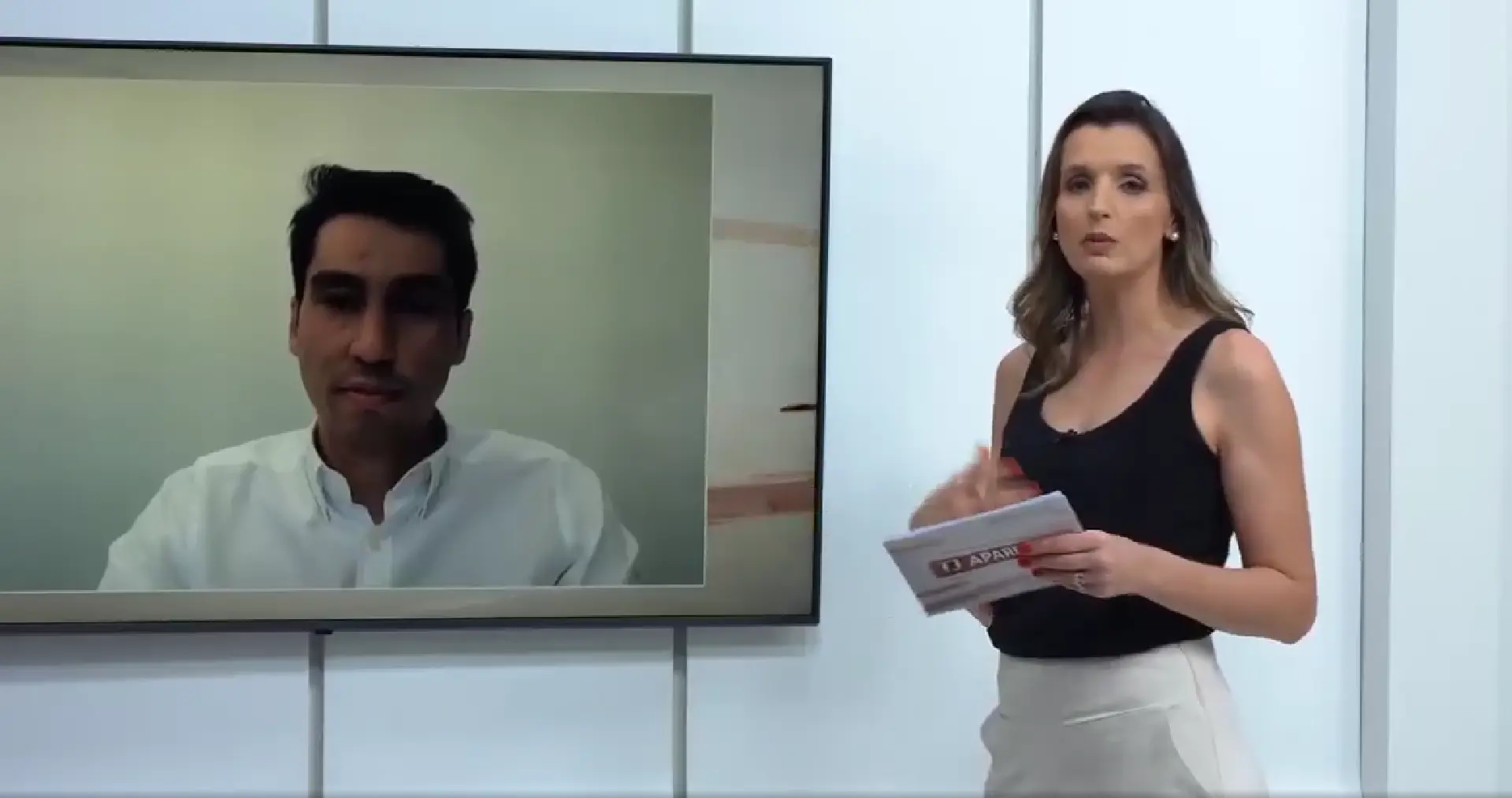 CEO da TeleHelp dando uma entrevista.